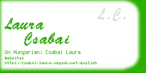 laura csabai business card